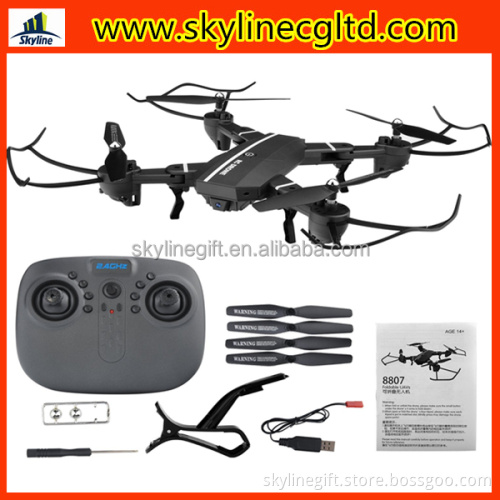 Wifi FPV Quadcopter Drone 8807W Foldable Selfie Mini Heli copter with 0.3MP HD Camera Height Hold Mode VS XS809W Dron